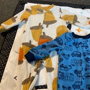 SOLD Baby boy fleece sleep and play